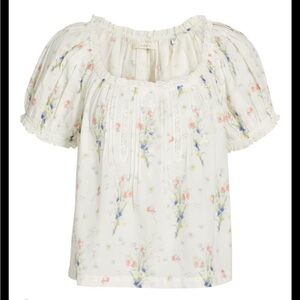 Doen Floral Blouse - Cream with Multicolor Accents